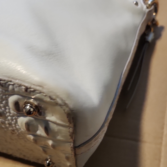Brahmin White and Gray Satchel - Picture 4 of 8